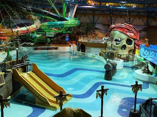 Yorkshire waterpark with splash zones, diving pools and a massive slide