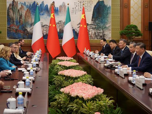 Meeting in Beijing, China's Xi and Italy's Meloni discuss conflicts