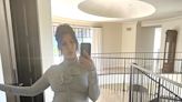 Pregnant Kourtney Kardashian Nearly Bares All in Sheer Bra and Thong While Showing Off Baby Bump