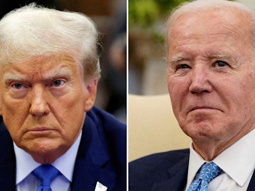 Biden closes gap in presidential poll as rival Trump is stuck in court