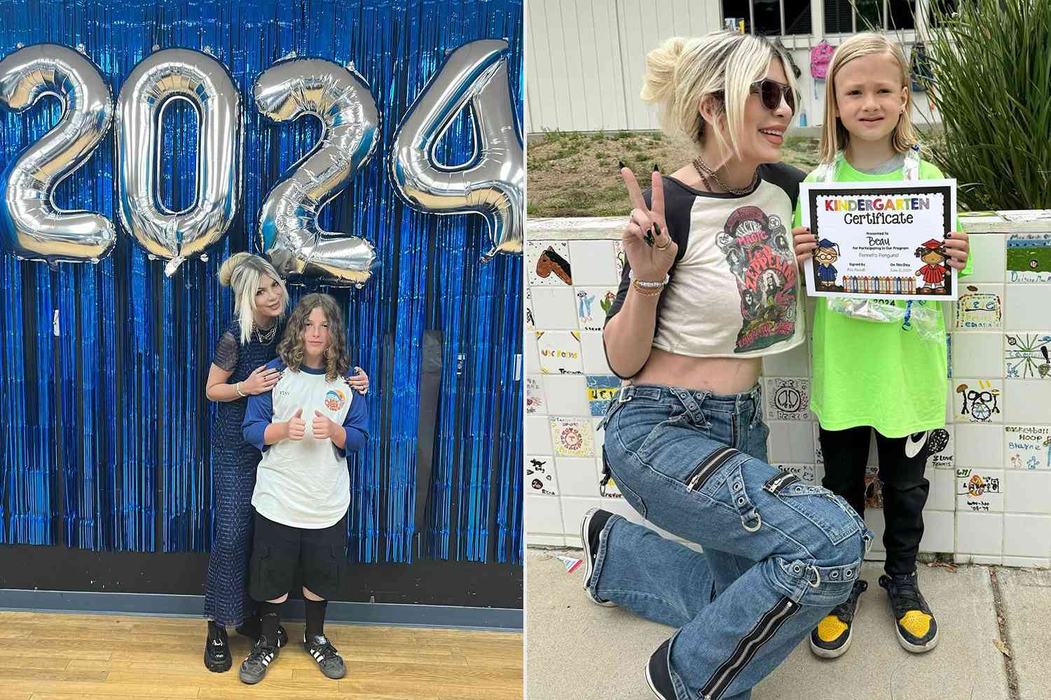 Tori Spelling's Son Graduates from Elementary School as She Defends His Choice to Wear Shorts to Ceremony