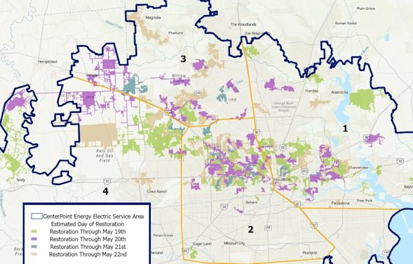 Houston power outages: Centerpoint, Entergy map, tracker, timeline