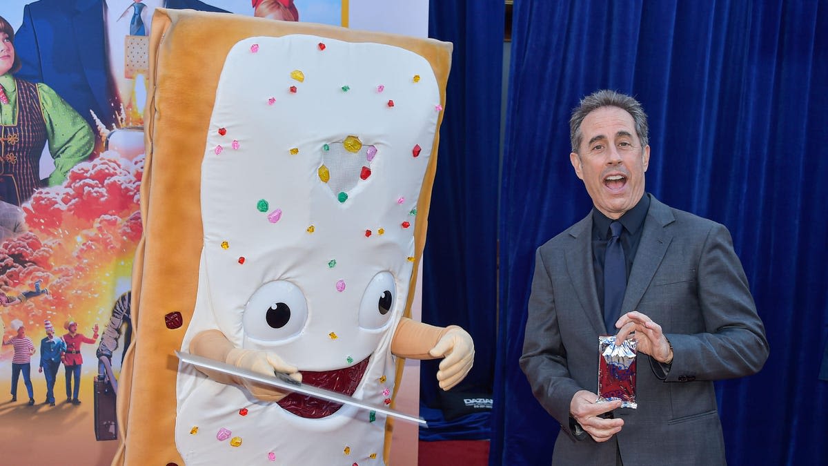 Jerry Seinfeld still talking, even though Pop-Tarts movie came out like a month ago