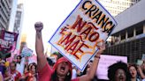 Brazilian women stage protests against abortion bill