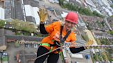 Colchester care worker braves fears in 418ft abseil for hospice charity