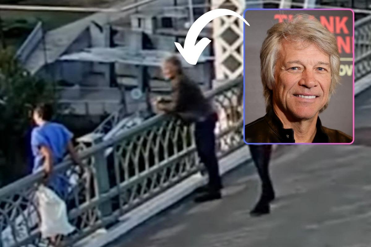 Video: NJ rocker Jon Bon Jovi helps woman on Nashville bridge