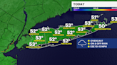 Steady rain, chilly Sunday on Long Island; warmer start to workweek