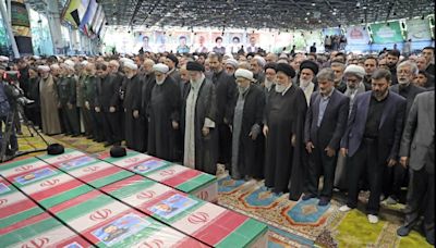 Iran's supreme leader guides funeral service for president killed in helicopter crash