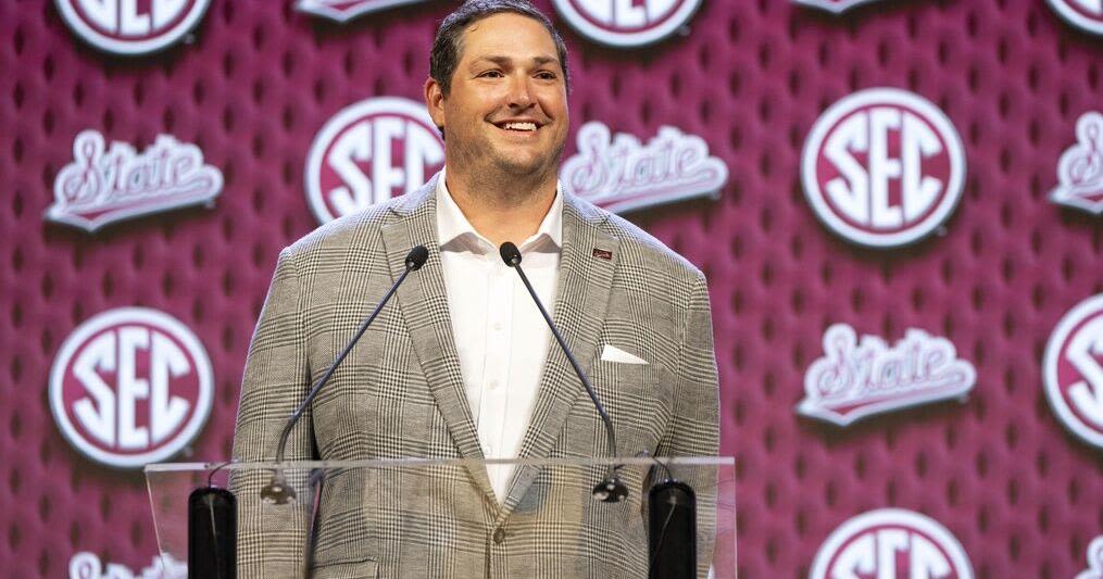 Jeff Lebby may wear Mississippi State colors, but he was OU's ambassador at SEC Media Days