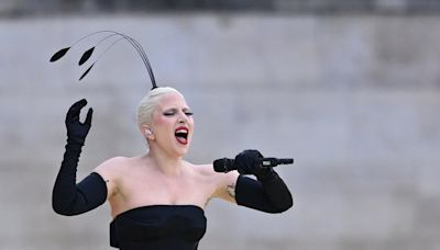 Céline Dion, Lady Gaga perform during the Olympic opening ceremony