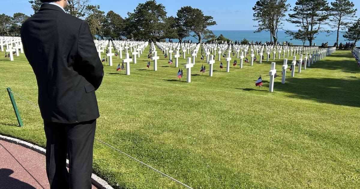 Former CCRS student visits Normandy for D-Day commemoration