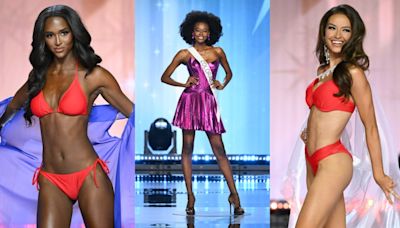 Miss USA 2024 Top 20 Contestants Model Patriotic Swimsuits and Shine in Metallic Sherri Hill Cocktail Dresses: See the Looks