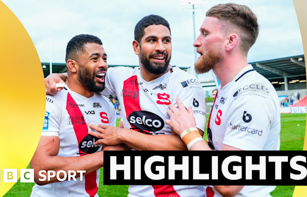 Watch highlights as Salford beat Warrington with late penalty try