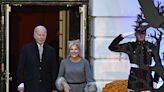 Jill Biden Gets in Costume — as the First Cat! — to Welcome Trick-or-Treaters to White House with Joe Biden