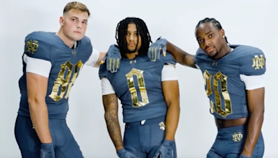 Notre Dame continues movie parody tradition with reveal of Shamrock Series uniform