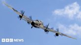 Lancaster bomber takes to sky over Lincolnshire after restoration
