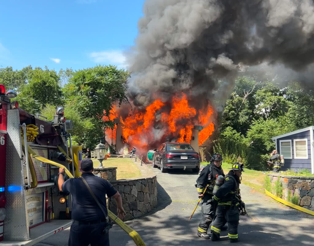 Explosions reported at Massachusetts fire, one resident injured in blaze