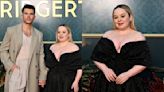 Nicola Coughlan Sparkles in Beaded Off-the-shoulder Dress With Luke Newton for ‘Bridgerton’ Season Three Premiere Red Carpet