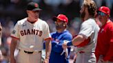 Benches clear after Bryce Harper takes close pitches in Phillies' heated 6-1 win over Giants