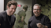 Steve Carell and John Krasinski together again! See the two reunite in behind-the-scenes video