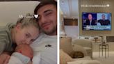 Molly-Mae Hague shares adorable video of newborn daughter Bambi watching dad Tommy Fury on TV