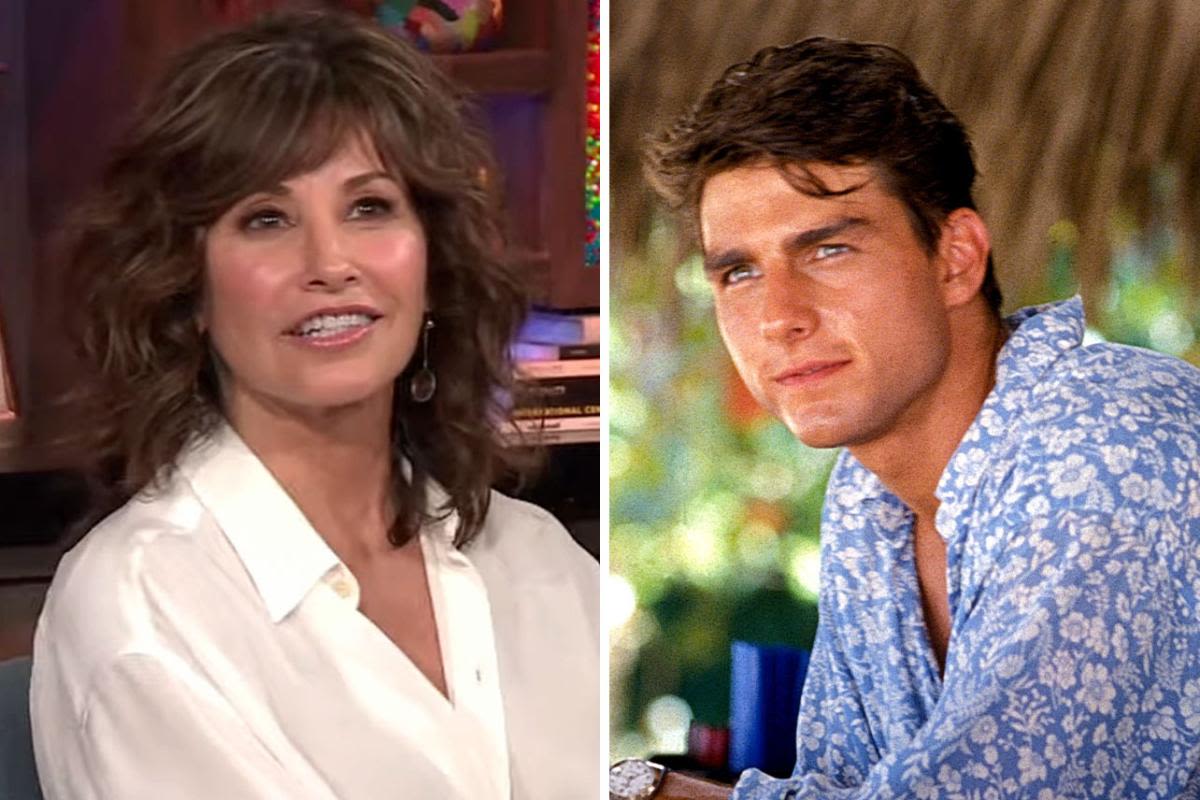 Gina Gershon thought she "broke Tom Cruise's nose" while filming their 'Cocktail' love scene