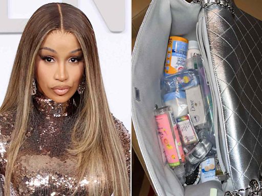 Cardi B's $12,000 Chanel Bag Is a Treasure Trove of Drugstore Beauty Buys, Including $13 Deodorant and Bar Soap