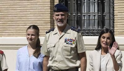 El Rey Felipe VI y Letizia, en el Acto de renovación del Juramento a la Bandera, se reencontrarán con la Princesa Leonor