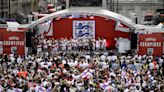 In pictures: England celebrate historic Euro 2022 victory