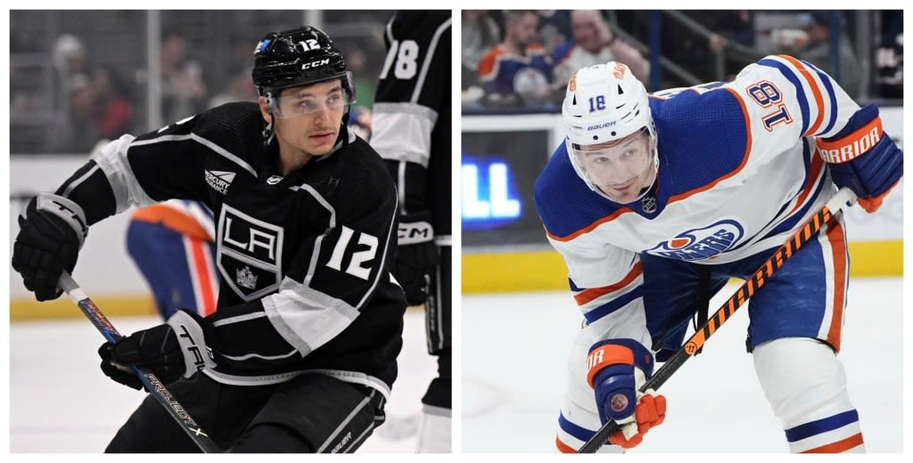 Kings’ Trevor Moore and Edmonton’s Zach Hyman came a long way from Toronto