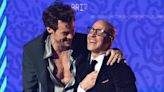 Stanley Tucci Dances With Wife Felicity Blunt at Harry Styles Concert: Watch