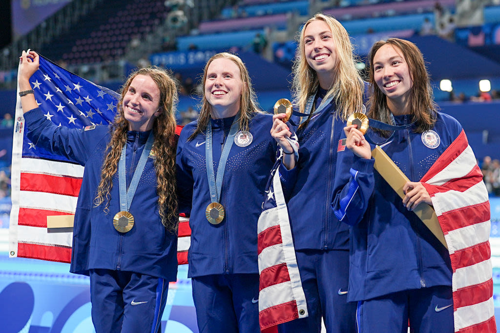 U.S. Swimming Ends Paris Olympics on Top—Just Barely