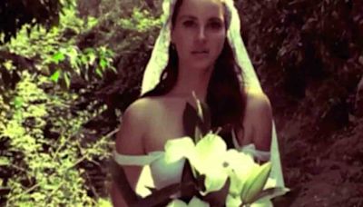 Lana Del Rey uso un vestido de novia de segunda mano que compro meses antes de casarse