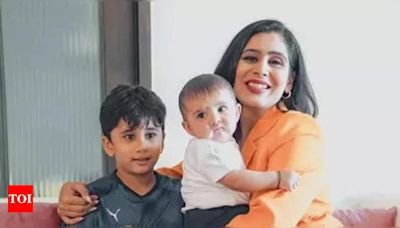 Ghazal Alagh explains the tradition of touching elders' feet to her son; says, “It symbolizes respect and letting go of ego to receive blessings” - Times of India