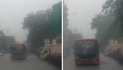 Video Of Bus Navitaging Through Waterlogged Streets In Mumbai Triggers Safety Concern - News18