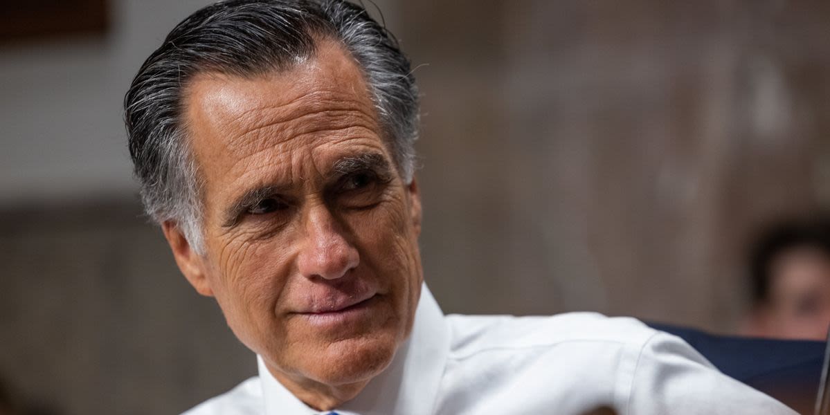 Mitt Romney Side-Eyes Republicans Sucking Up To Trump By Attending Trial