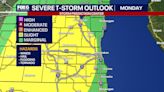 Wisconsin severe weather Monday; thunderstorm warings issued