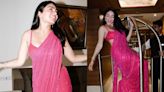 Neeru Bajwa Raises The Ethnic Fashion Bar In A Sequined Bright Pink Saree, See Pics - News18