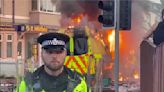 Police injured in clash with suspected EDL supporters outside Southport mosque | ITV News