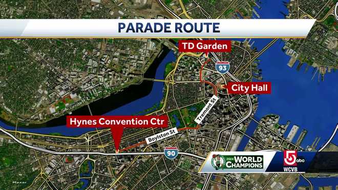 Heading to the Boston Celtics championship parade? Here is the route.