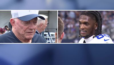 Jerry Jones says he feels no sense of urgency to sign CeeDee Lamb; star receiver laughs at team's owner