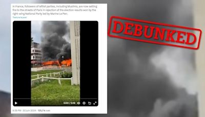 No, leftwing activists didn’t start this fire in a Paris suburb