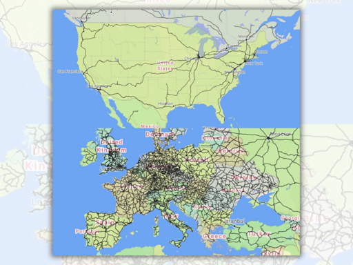 These Maps Claim to Show Passenger Trains in US vs. Europe. Here Are the Facts