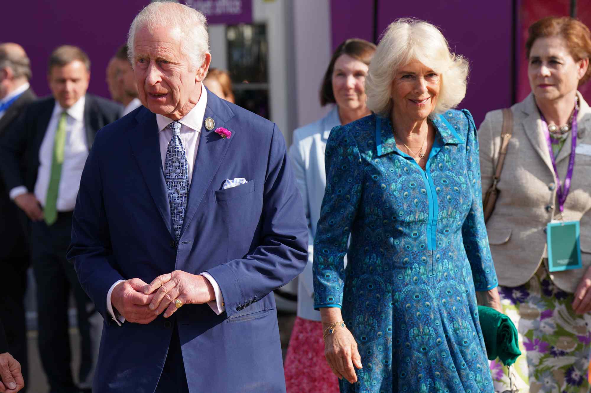 King Charles and Queen Camilla Tour Chelsea Flower Show, Where Another Family Member Worked on a Display