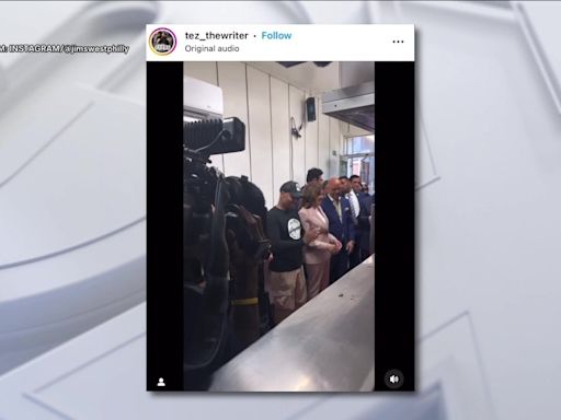 Video: Kamala Harris grabs Philly cheesesteak during pitstop at Jim's West