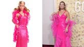 Painting the town pink: Margot Robbie channels 1970s ‘Superstar Barbie’ at the Golden Globes