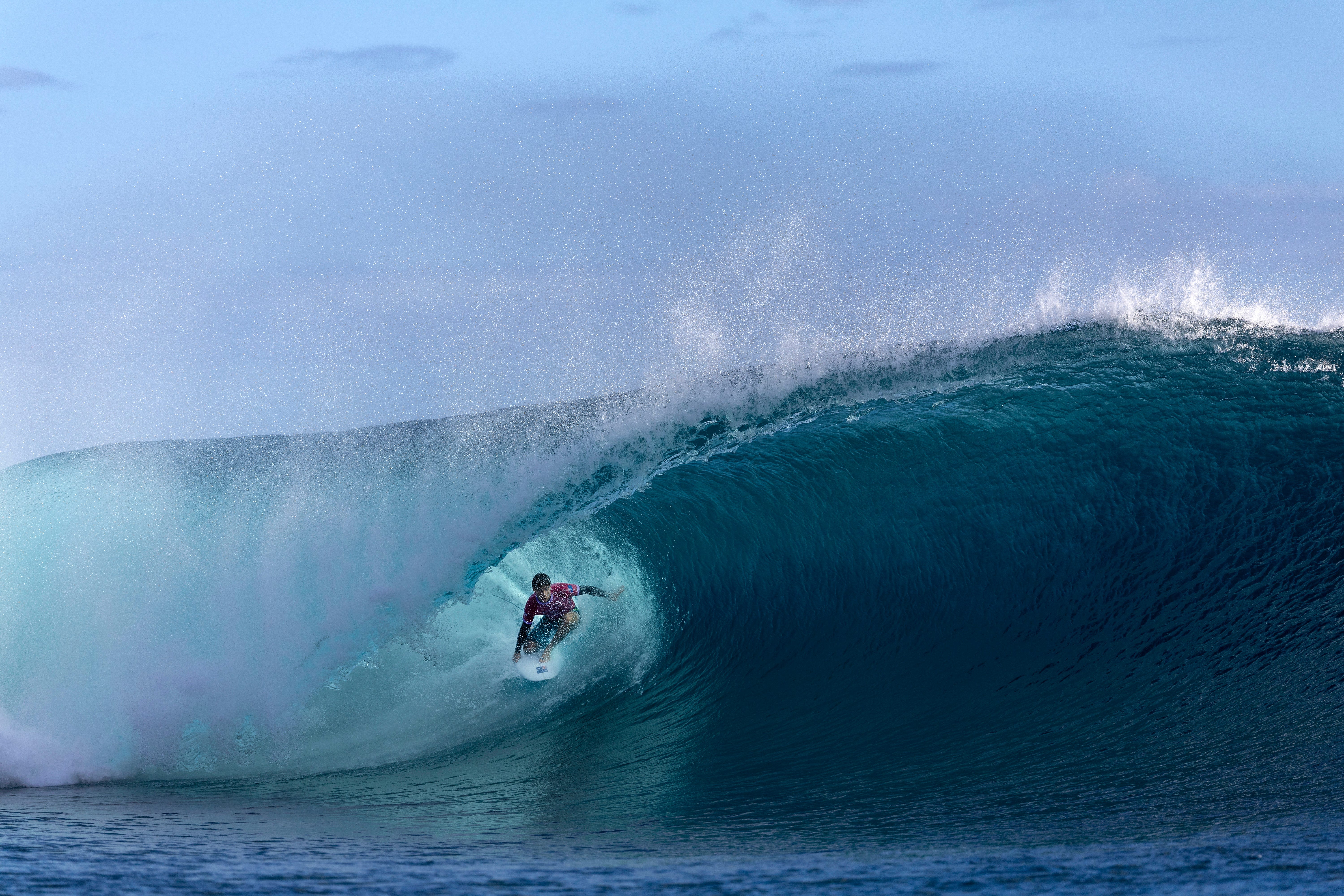 Olympic surfer's head injury underscores danger of competing on famous wave in Tahiti