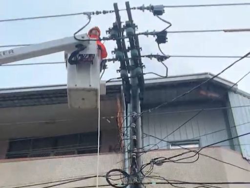 強降雨伴隨雷擊 台南東區逾2千7百戶停電