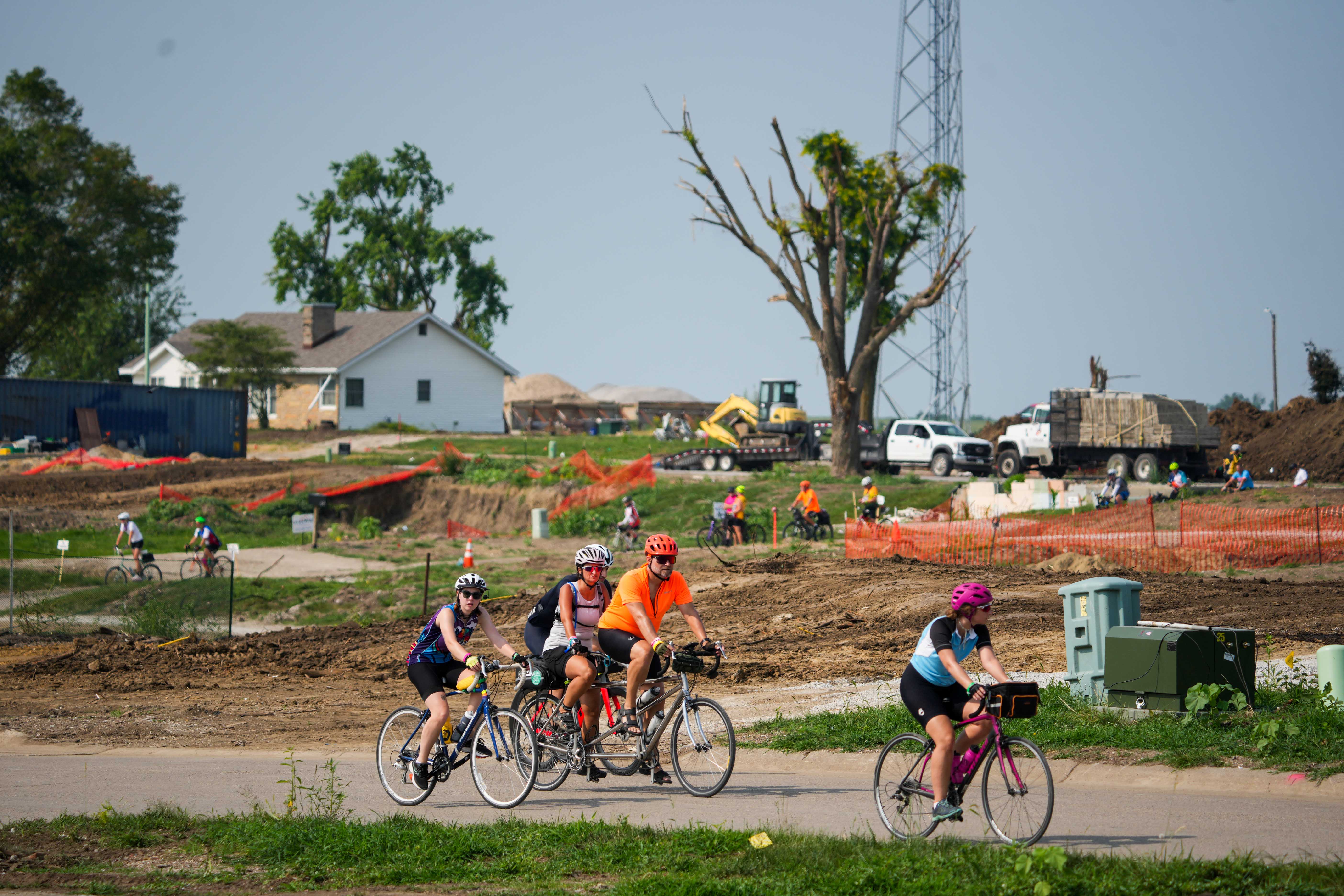 Greenfield welcomes thousands in donations as RAGBRAI riders witness EF4 tornado damage