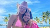 Khloe Kardashian hits the beach with kids Tatum, True, and niece Dream
